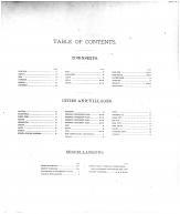 Table of Contents, Stephenson County 1894